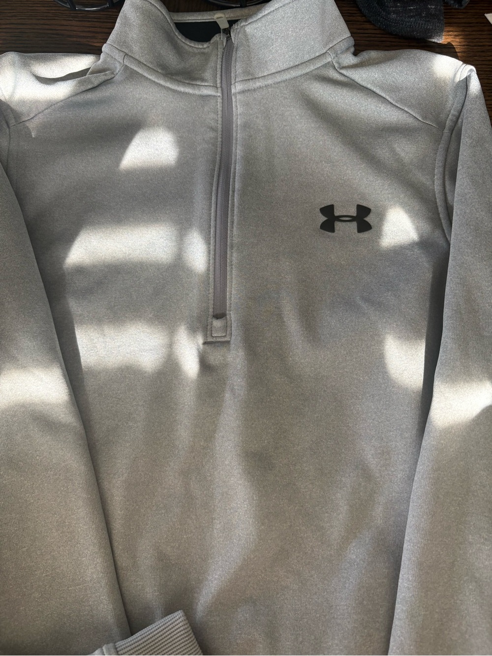 Under Armour Men’s Light Gray Half-Zip Performance Pullover